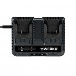 Carregador rápido duplo 2x2.3A 130W refª WK403550 Werku Carregador rápido duplo 2x2.3A 130W refª WK403550 Werku