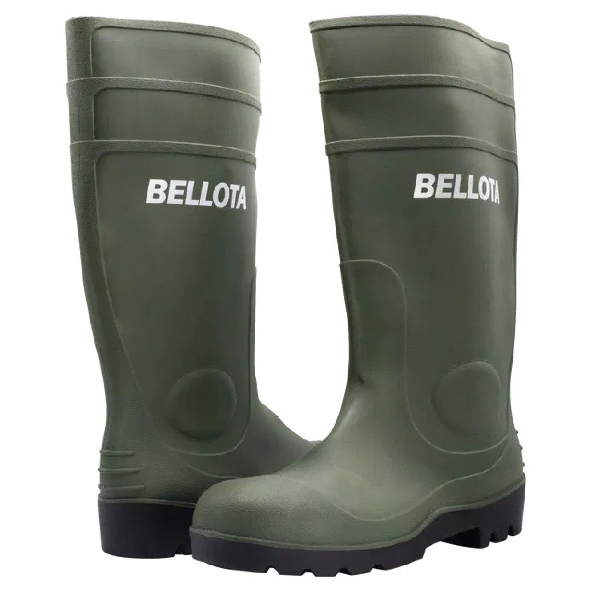 Bota PVC biqueira fibra e palmilha aço S5 verde refª 72242 Bellota