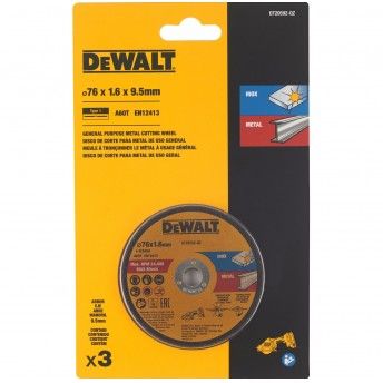 Disco corte inox 76mm (3p) ref DT20592-QZ DEWALT