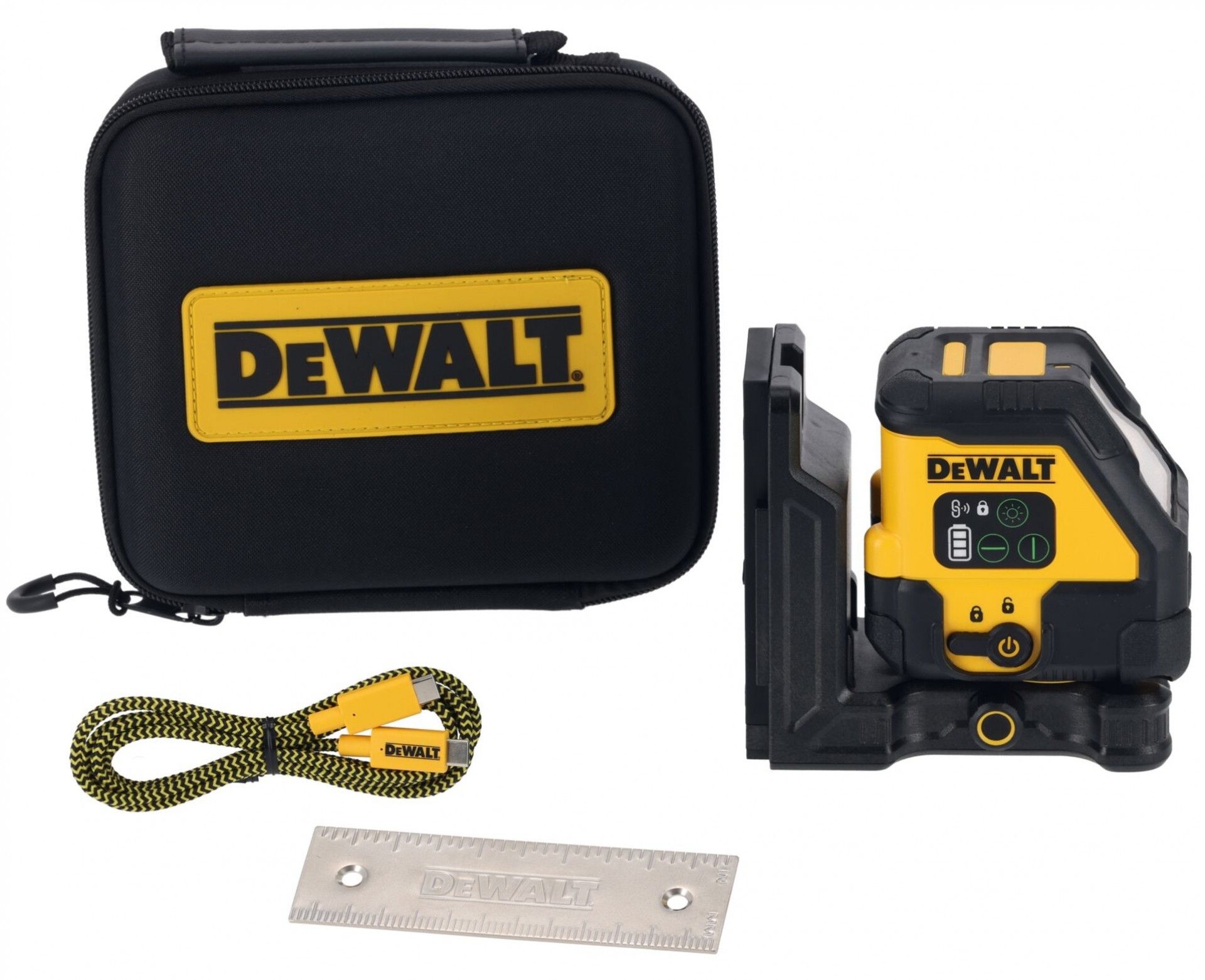 Nível laser verde 2 linhas USB-C refª DCLE14201GB-XJ DeWalt