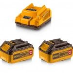 Kit 2 Baterias 20v 4.0Ah + caregador ref FBCPK1424E  Ingco