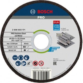 DISCO CORTE INOX 125mm REF 2.608.603.171 BOSCH