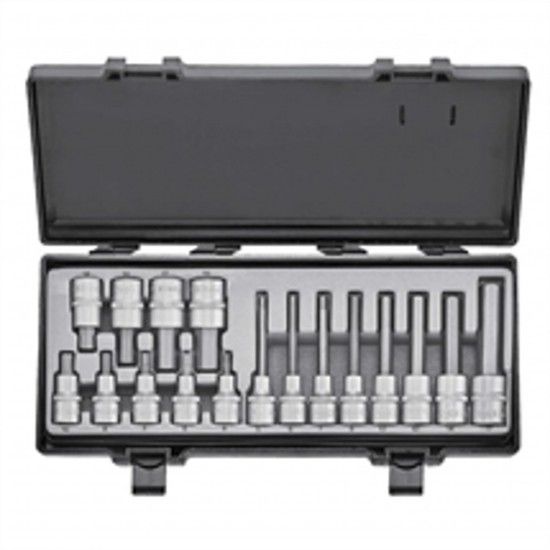 Jogo Ch Cx 1/2\" C/Ponta Hex 5 A 17mm  * 41710 ref� 316833 Force