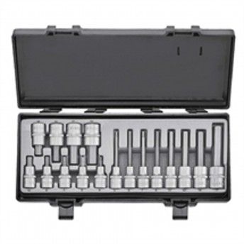 Jogo Ch Cx 1/2\" C/Ponta Hex 5 A 17mm * 41710 refª 316833 Force Jogo Ch Cx 1/2\" C/Ponta Hex 5 A 17mm * 41710 refª 316833 Force