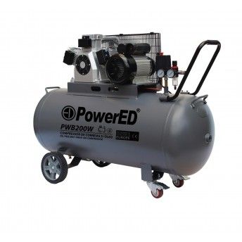 Compressor Correias S/ Oleo 200L 3.5Hp 230V Pwb200W ref� 230141 Powered