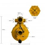 Bomba Completa alta Pressao In 1X2\" Out 2X1.5\"+ 1X2\" Rosc. ref� 675330 Powered