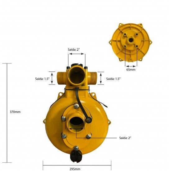 Bomba Completa alta Pressao In 1X2\" Out 2X1.5\"+ 1X2\" Rosc. ref� 675330 Powered