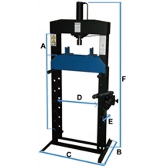 Prensa Coluna 25 Ton Bomba 1 Vel P25 ref 202040 Powered