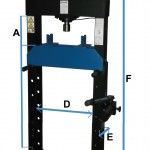 Prensa Coluna 100 Ton Bomba 2 Vel C/Senfim Pd100 ref 202032 Powered