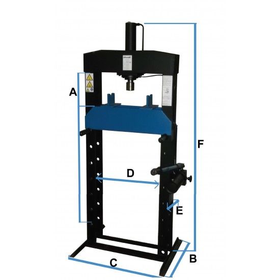 Prensa Coluna 100 Ton Bomba 2 Vel C/Senfim Pd100 ref 202032 Powered