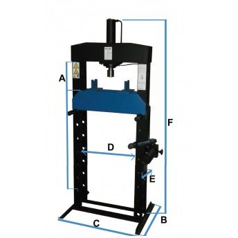 Prensa Coluna 100 Ton Bomba 2 Vel C/Senfim Pd100 ref 202032 Powered