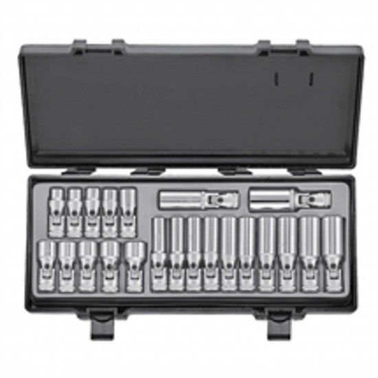 Jogo Ch Caixa Articuladas 10 A 19 mm 22Pcs* 3224 refª 311956 Force Jogo Ch Caixa Articuladas 10 A 19 mm 22Pcs* 3224 refª 311956 Force