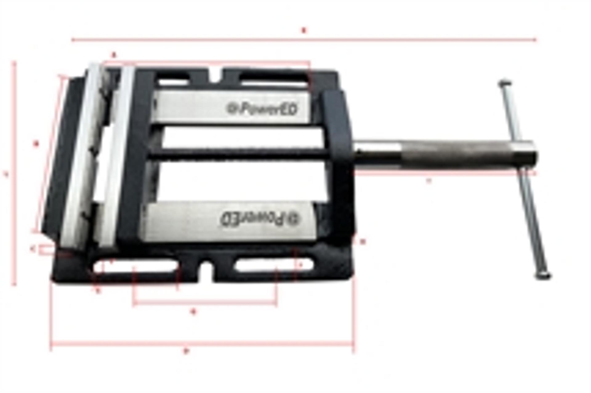 Prensa Profissional P/ Engenho Furar 8\" 200mm refª 203711 Powered