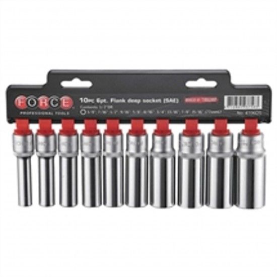 Jogo Ch Cx 1/2\" Lg Hex 3/8\"-15/16\" 10Pcs * 4106Ds ref 316823 Force