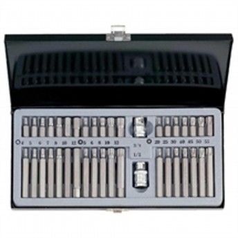 Conj. Bits Hex 4-12 + mm 5-12 + T20-50 * 40Pcs 4401 ref 348356 Force