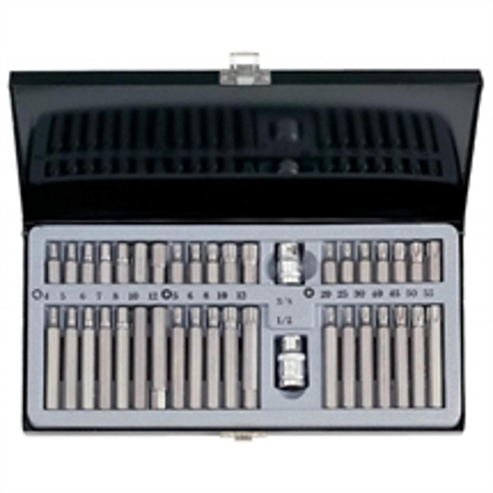 Conj. Bits Hex 4-12 + mm 5-12 + T20-50 * 40Pcs 4401 refª 348356 Force