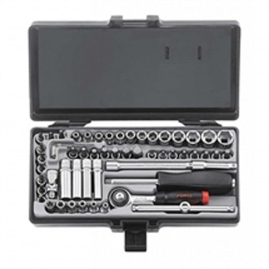 Jogo Ch Cx 1/4\"4 -14mm  Misto 57Pcs * 2571 ref� 311913 Force