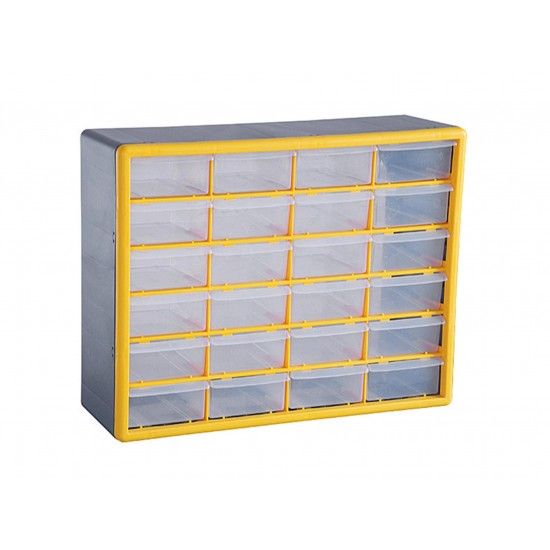 Caixa Organizadora 24 Gavetas 50X16X39Cm Hob24 ref 400610 Heavyware