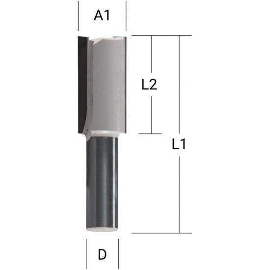 Fresa reta 20mm encabadouro 8mm ref D-47581 MAKITA