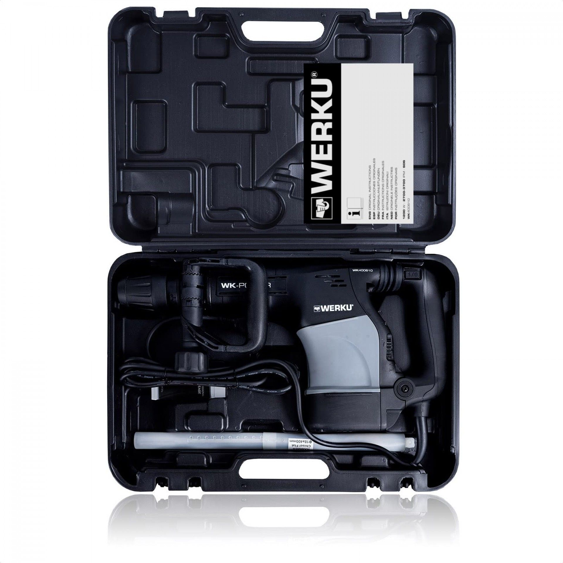 Martelo demolidor 1200w 14J sds-max refª WK400610 Werku