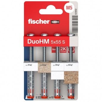 Bucha Fischer DuoHM 5x55mm S PH PZ 4p 572912