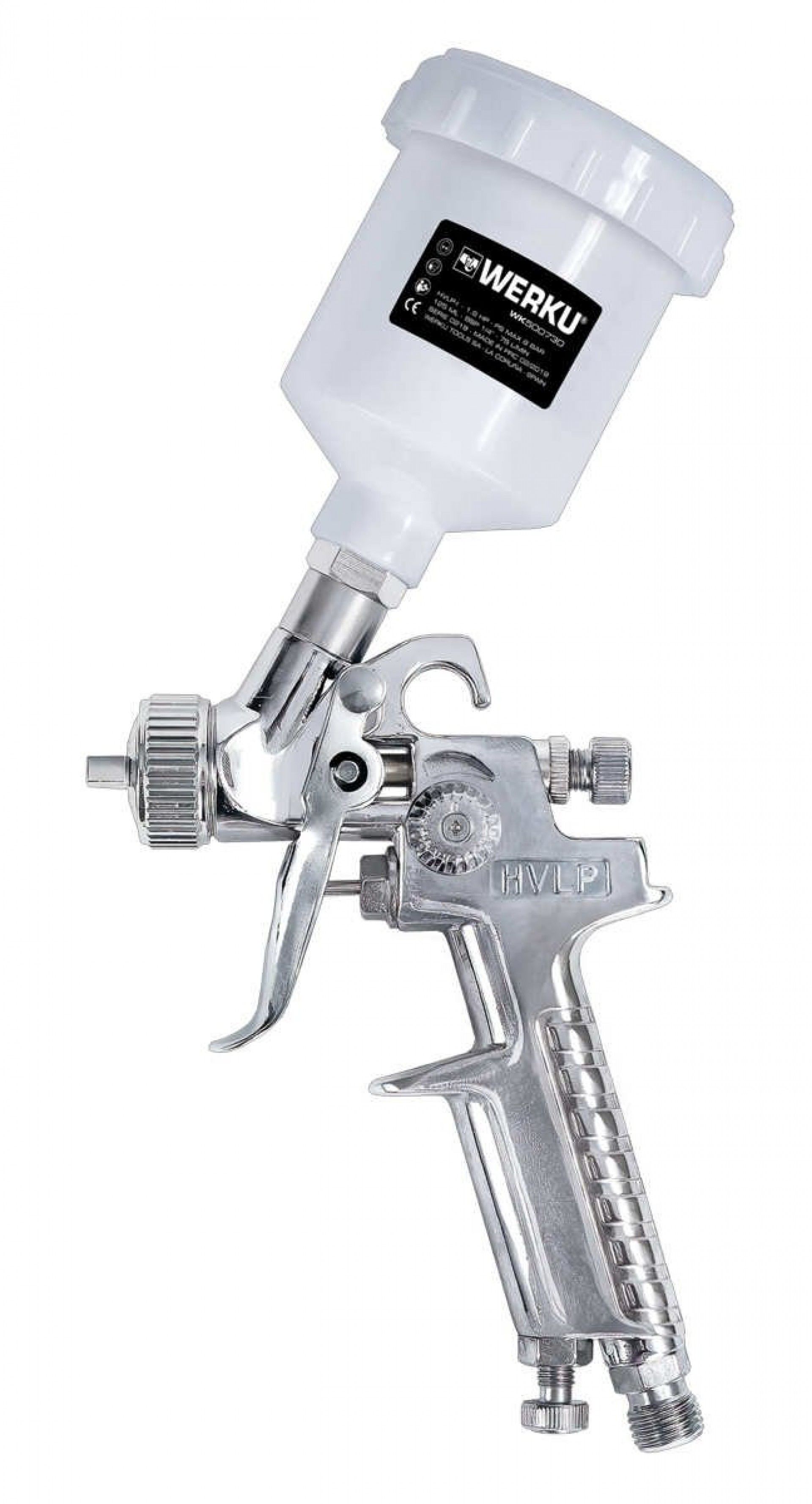 Pistola Pintar Gravidade Retoques Hvlp-I 125ml 1.5 Hp refª WK500730 Werku