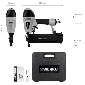 Pregadora pneumtica 1.6x1.4mm 2Hp ref WK500530 Werku