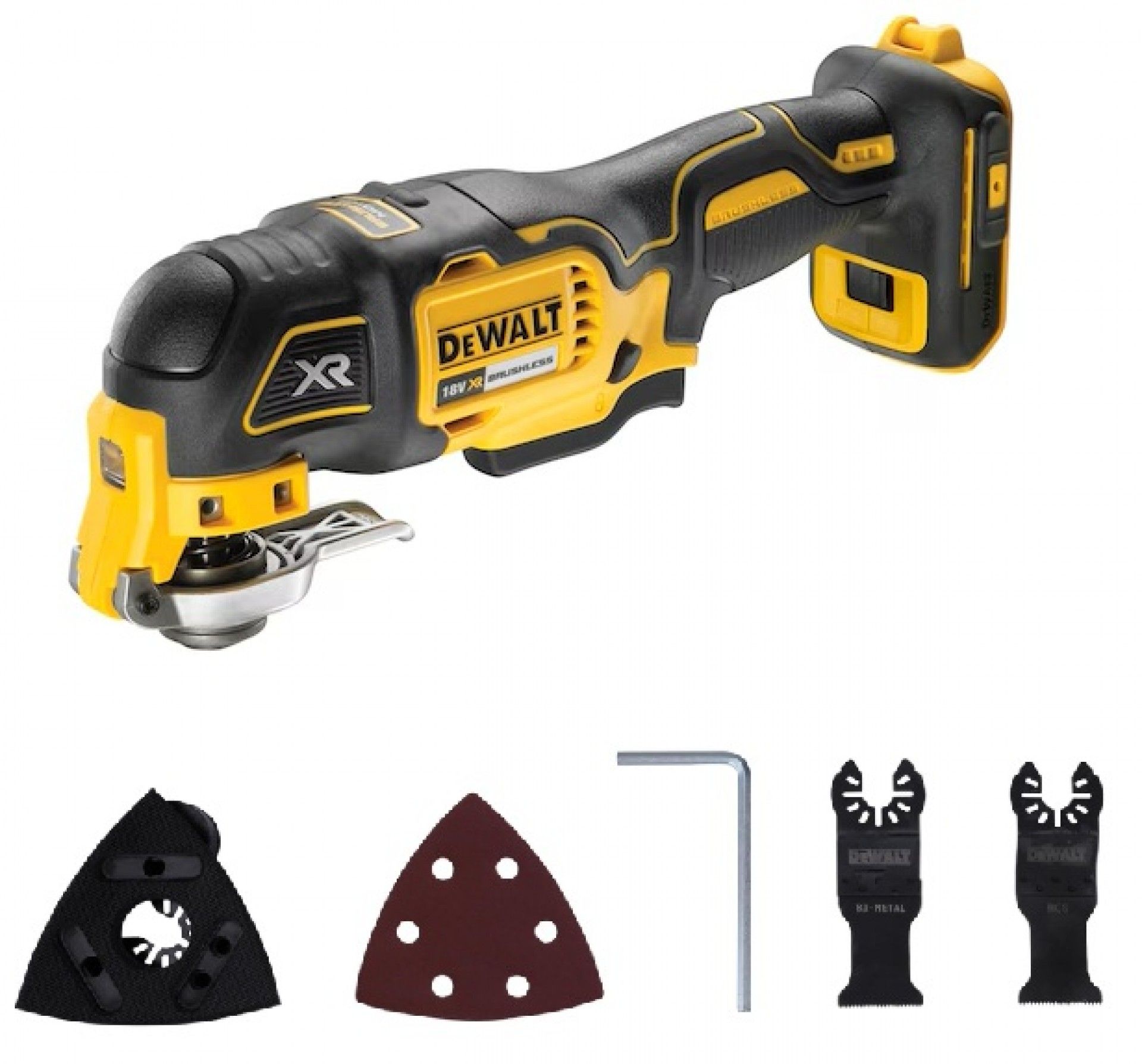 Multi-ferramenta Oscilante sem escovas XR 18V sem carregador/bateria refª DCS356N-XJ DEWALT