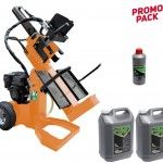 Rachador / Destroador de Lenha 3 IN 1, 20T [55190] + (2)x oleo hidraulico 5L [25213] + oleo 1L [252