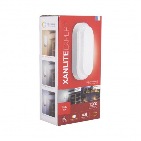 Led Exterior Oval Branco 850L refª HUB850OBIPCCT XANLITE Led Exterior Oval Branco 850L refª HUB850OBIPCCT XANLITE