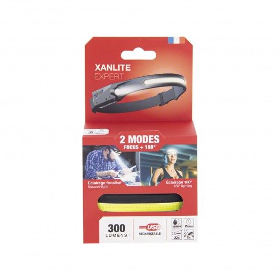 Lanterna de Cabeça 300 Lumens refª EG-FR450SSTRIP XANLITE Lanterna de Cabeça 300 Lumens refª EG-FR450SSTRIP XANLITE