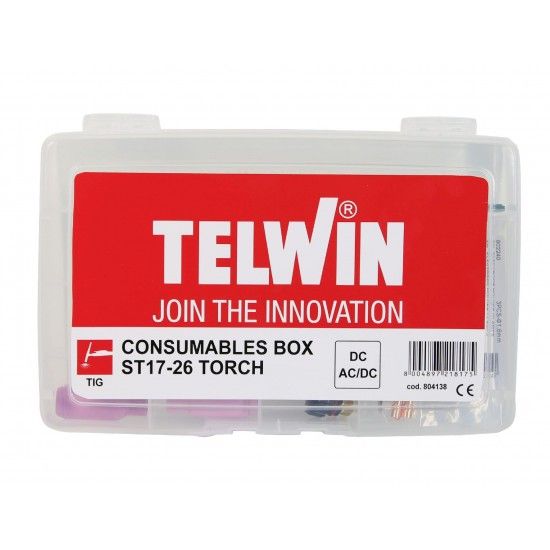 Kit 14 Pcs Consumíveis Para Soldadura Tig Telwin Te-804138 Kit 14 Pcs Consumíveis Para Soldadura Tig Telwin Te-804138