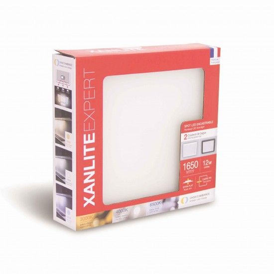 Downlight Empot/quad 1450LM Bl+ng Cct ref EG-DOP850CCCT XANLITE