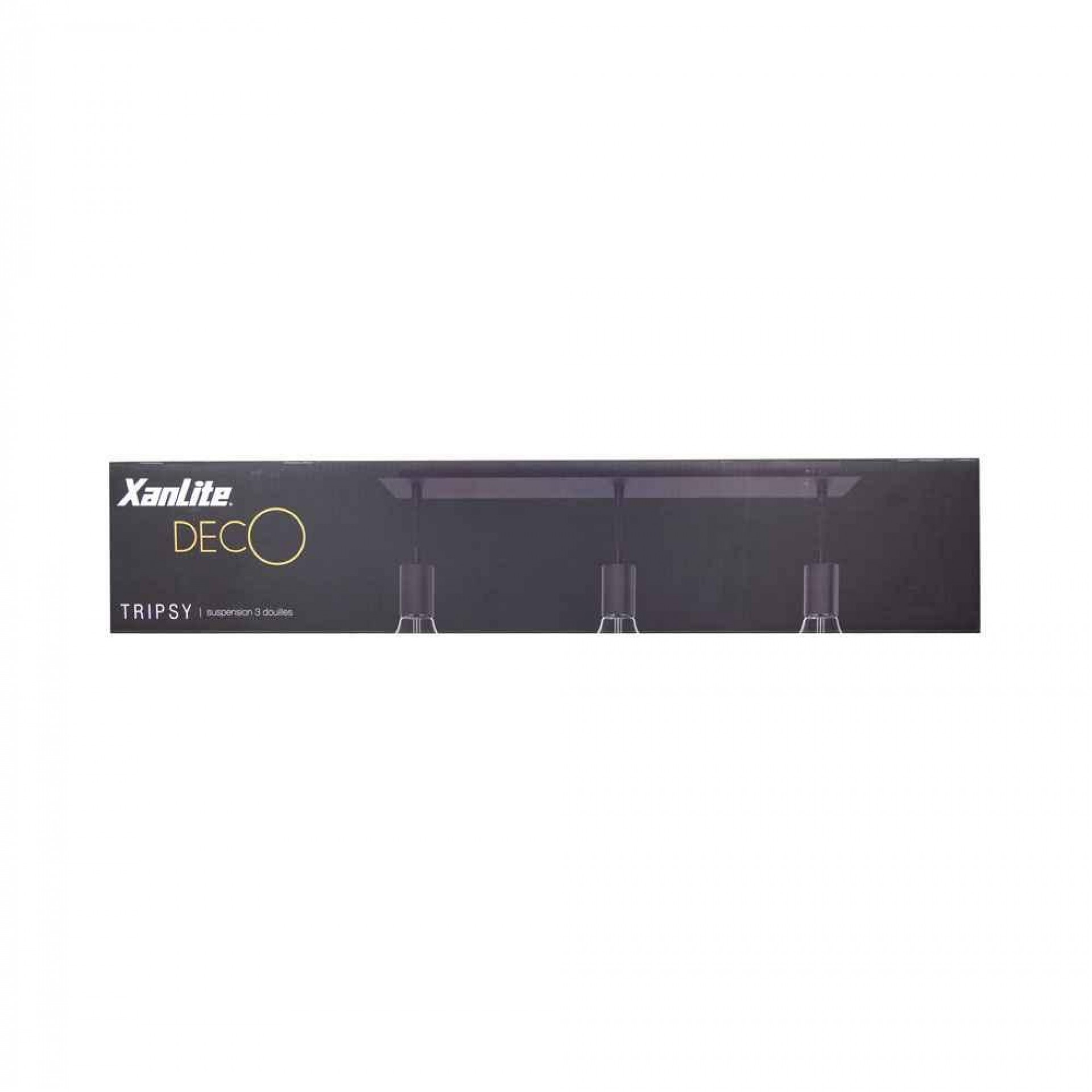 Pendel 3 Tampas de Aço, E27, Cabo 150cm, refª SDE3DN XANLITE