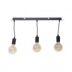 Pendel 3 Tampas de Aço, E27, Cabo 150cm, refª SDE3DN XANLITE Pendel 3 Tampas de Aço, E27, Cabo 150cm, refª SDE3DN XANLITE