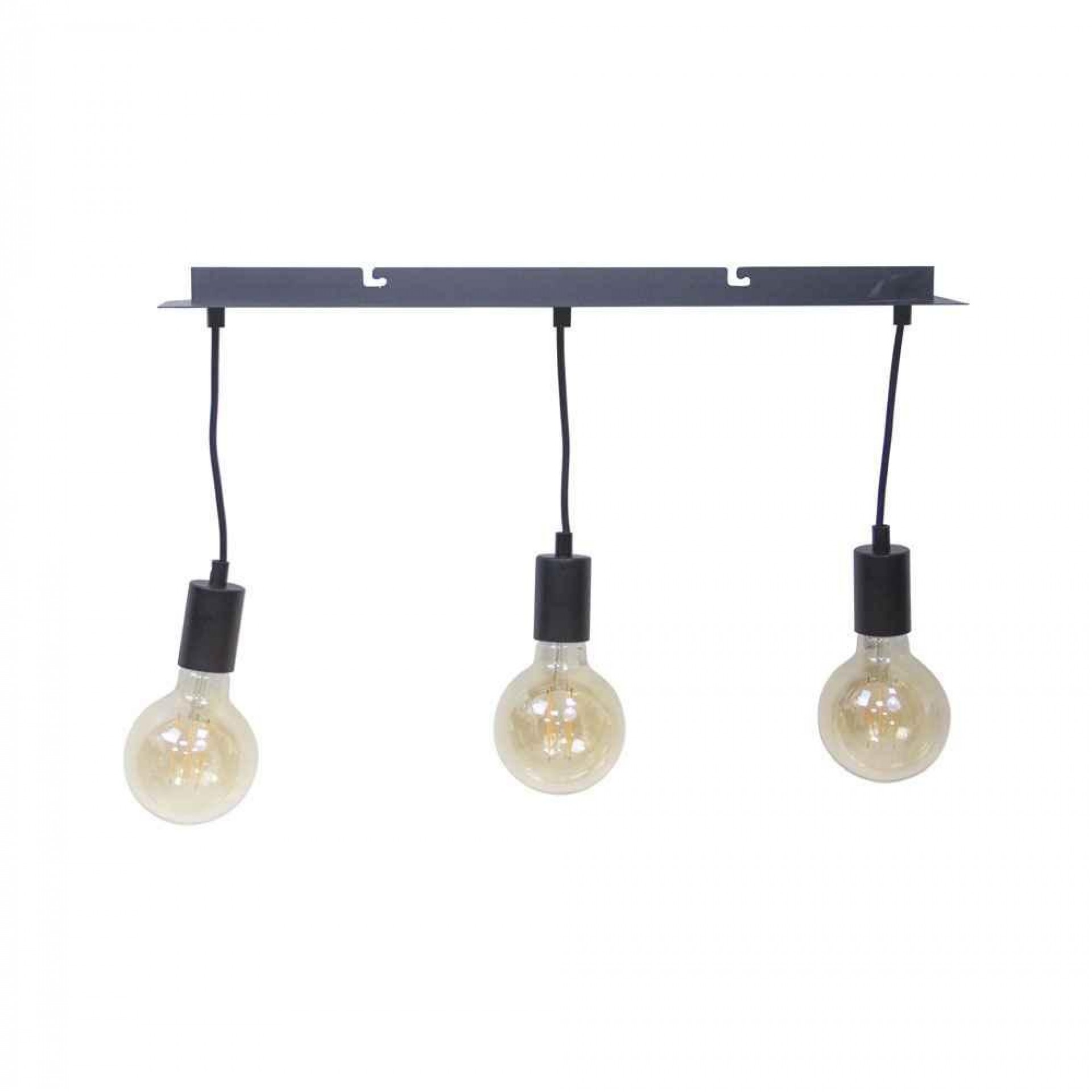 Pendel 3 Tampas de Aço, E27, Cabo 150cm, refª SDE3DN XANLITE
