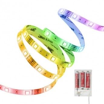 Fita Led a Bateria (3xaa) 1M Rgb ref EG-LSAK1PIRVB XANLITE