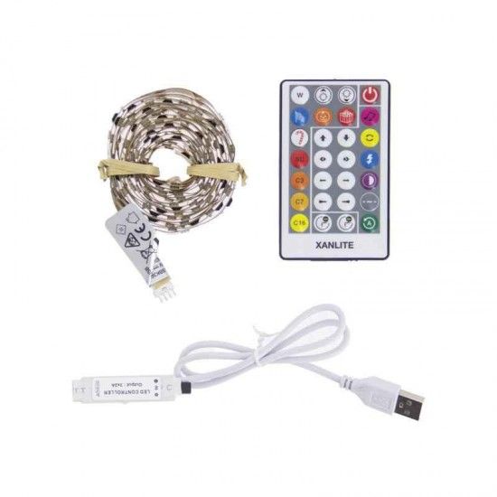 Tira Led Usb Rgb 3M Controle de Sincronizao de Msica ref EG-LSBK3RVBDUSB XANLITE