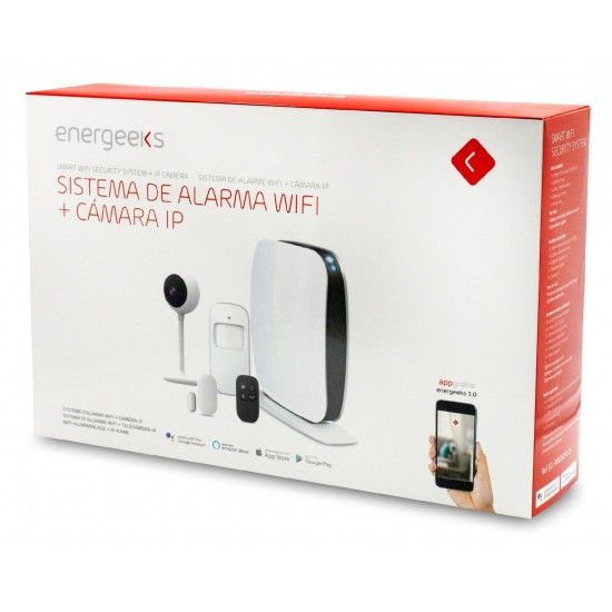 Sistema de Alarme Wifi + Câmera Ip002 refª EG-AW002PLUS ENERGEEKS Sistema de Alarme Wifi + Câmera Ip002 refª EG-AW002PLUS ENERGEEKS