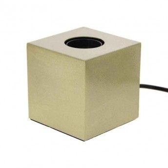Lampara Cubo Metal Laton Base 60W ref EG-XDLAPCUBIKML XANLITE