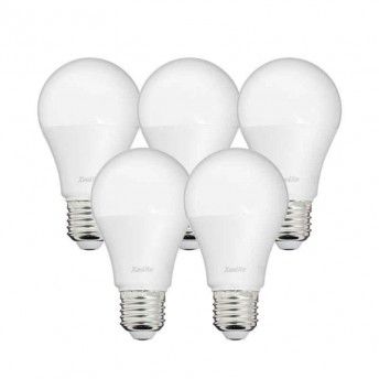 5 Lmpadas Led A60 E27 806LM 4000K ref PACK5EE806GCW XANLITE