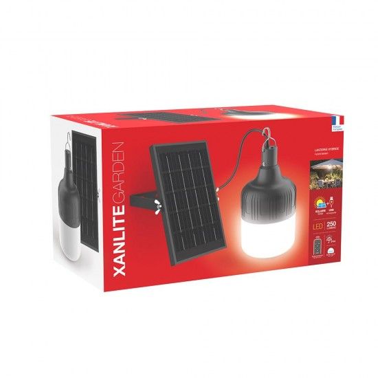 Lâmpada Led Solar Preta Recarregável 250LM refª EG-LSS250 XANLITE Lâmpada Led Solar Preta Recarregável 250LM refª EG-LSS250 XANLITE