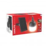 L�mpada Led Solar Preta Recarreg�vel 250LM ref� EG-LSS250 XANLITE