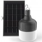 Lmpada Led Solar Preta Recarregvel 250LM ref EG-LSS250 XANLITE