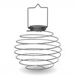 Led Solar Exterior Espiral Preto 22C 3000K ref EG-SOLASN XANLITE