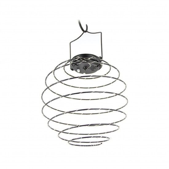 Led Solar Exterior Espiral Preto 22C 3000K ref EG-SOLASN XANLITE