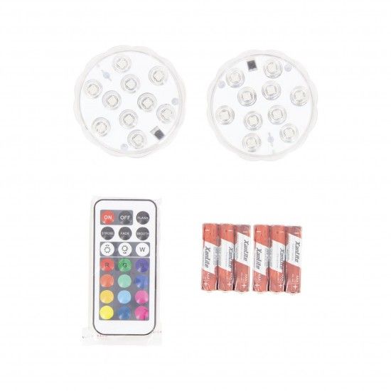 2 Lmpadas Flutuantes Para Piscina Rgb Control ref PACK2LPIP68RVB XANLITE