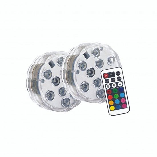 2 Lmpadas Flutuantes Para Piscina Rgb Control ref PACK2LPIP68RVB XANLITE