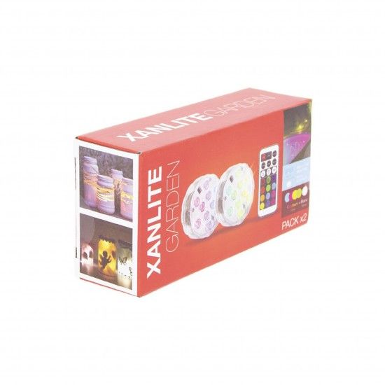 2 Lmpadas Flutuantes Para Piscina Rgb Control ref PACK2LPIP68RVB XANLITE