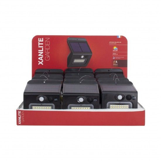 Luz Solar de Parede 250L Ip44 C.sens Mov ref EG-APS250D XANLITE